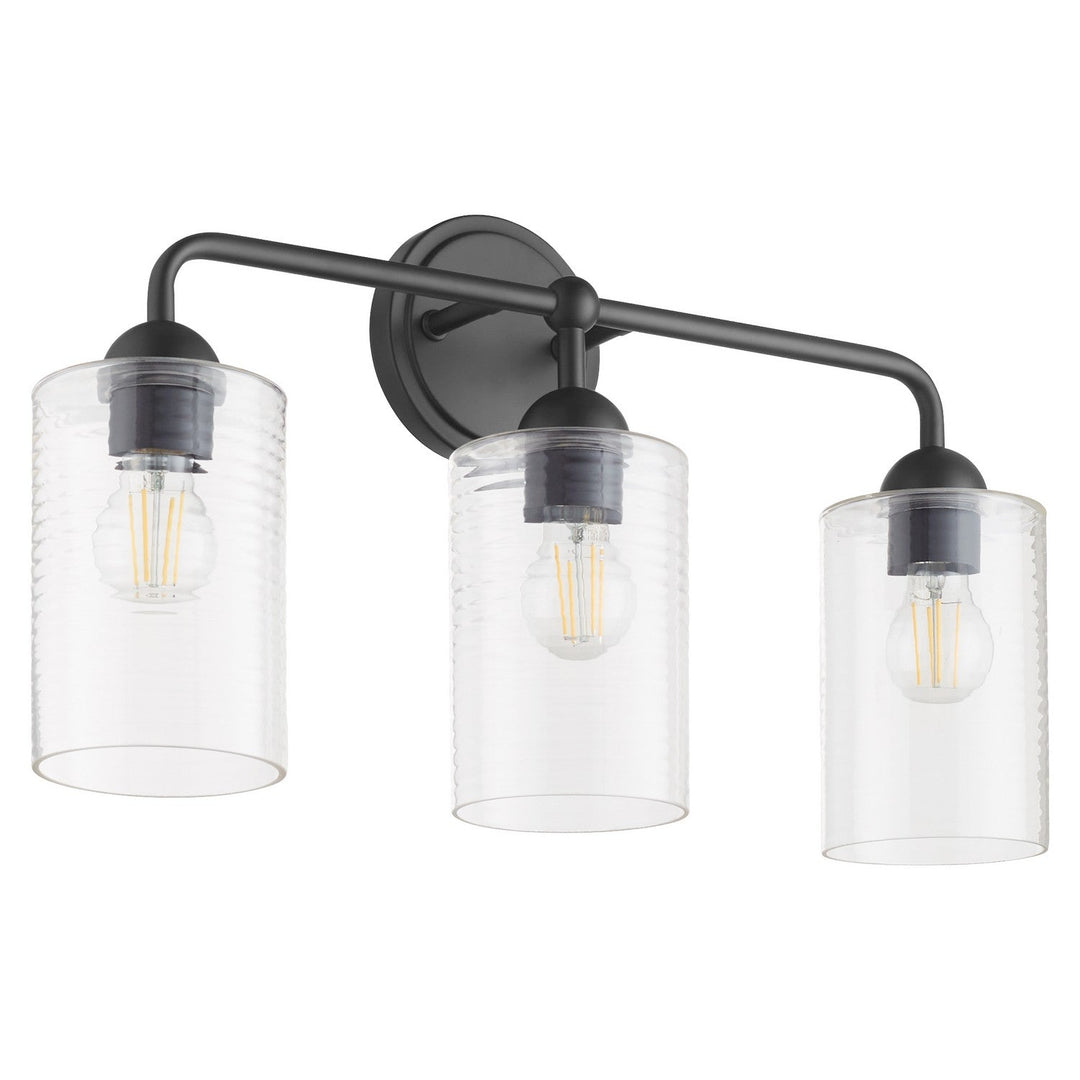 Quorum Charlotte by Tamara Day 598-3-59 Bath Vanity Light 24 in. wide - Matte Black