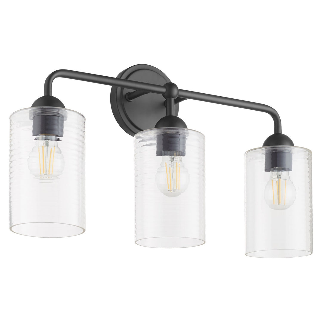 Quorum Charlotte by Tamara Day 598-3-59 Bath Vanity Light 24 in. wide - Matte Black