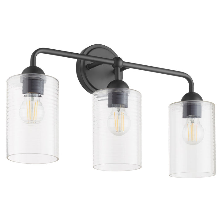 Quorum Charlotte by Tamara Day 598-3-59 Bath Vanity Light 24 in. wide - Matte Black