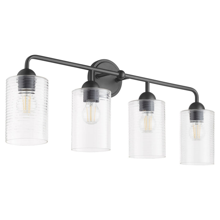 Quorum Charlotte by Tamara Day 598-4-59 Bath Vanity Light 33 in. wide - Matte Black