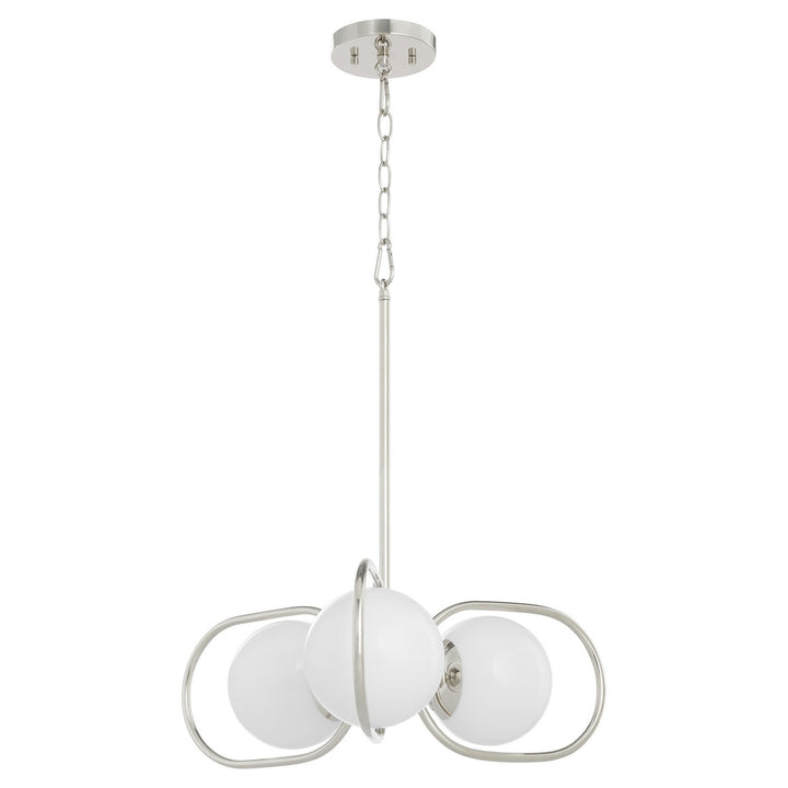 Quorum Belmont 6137-3-62 Chandelier Light - Polished Nickel