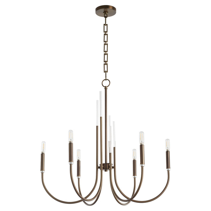 Quorum SUMMIT 6223-6-81 Chandelier Light - Dark Brass