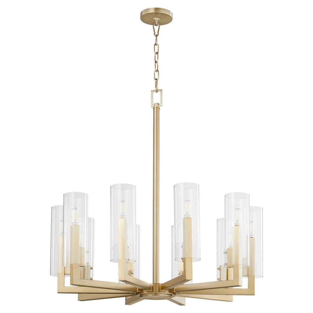 Quorum Harbin 6277-10-80 Chandelier Light - Aged Brass
