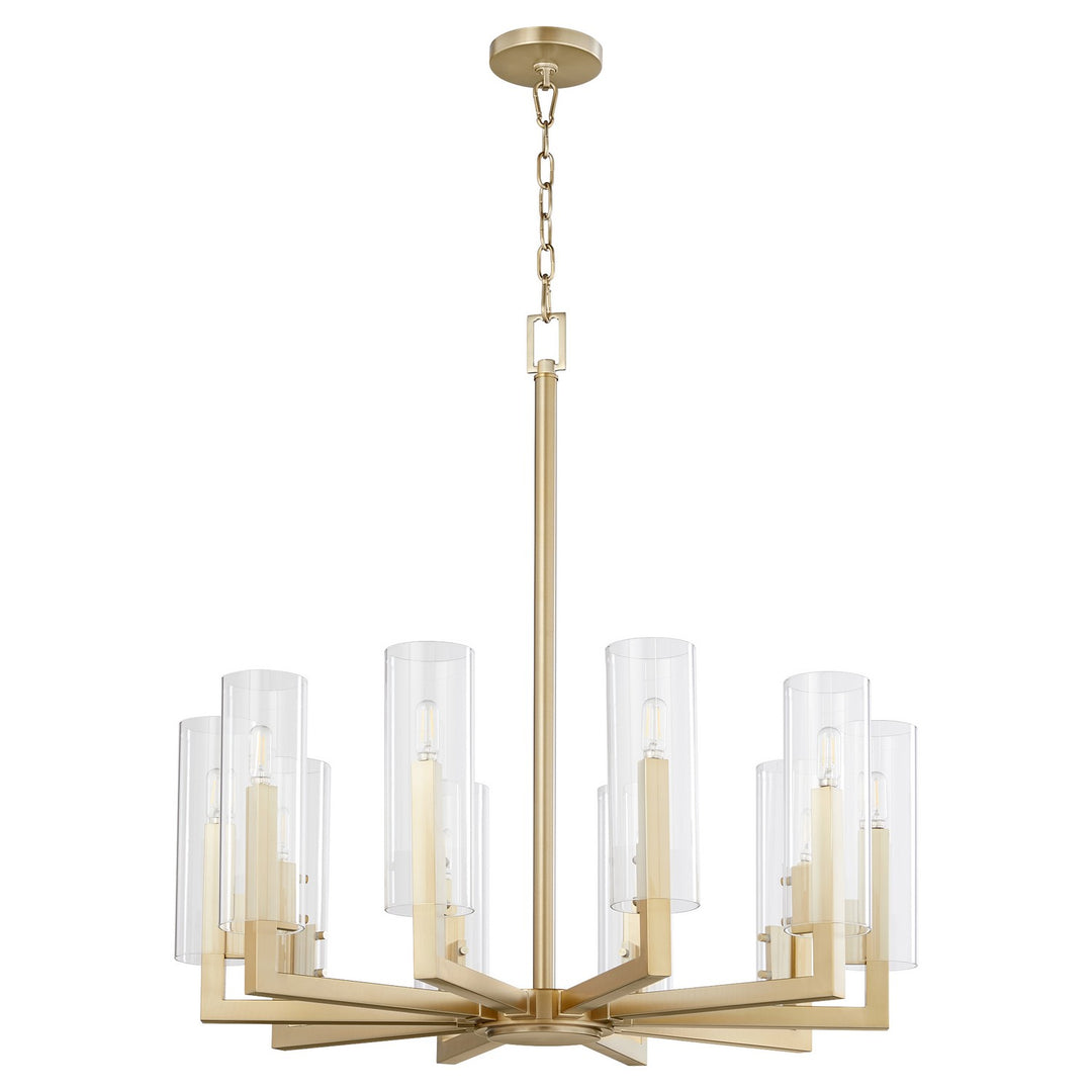 Quorum Harbin 6277-10-80 Chandelier Light - Aged Brass