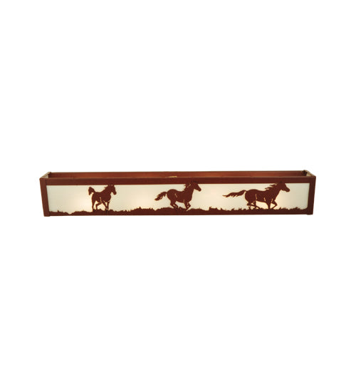 Meyda Tiffany Running Horses 134120 Wall Light - Rust