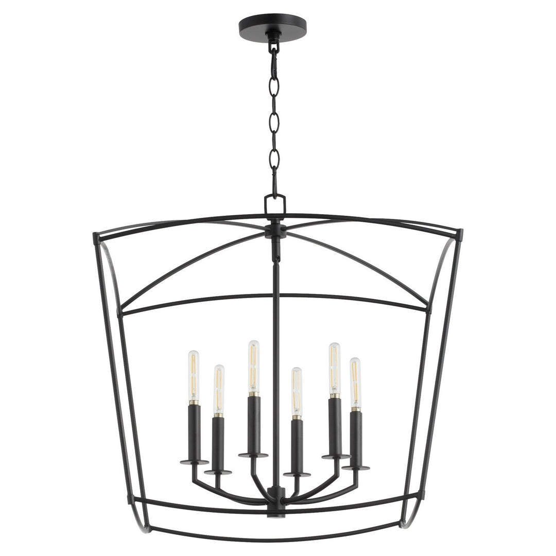 Quorum Mantle 6412-6-59 Pendant Light - Matte Black