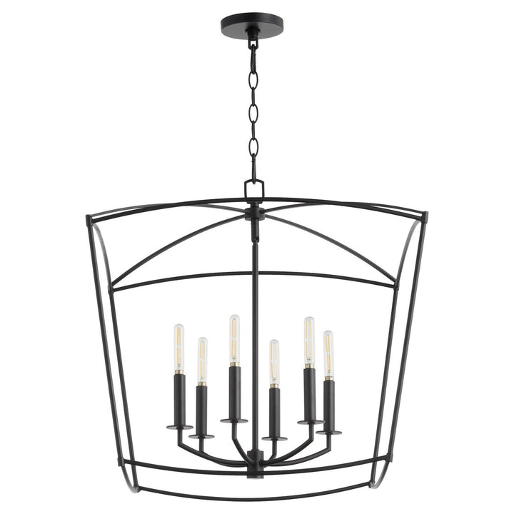 Quorum Mantle 6412-6-59 Pendant Light - Matte Black
