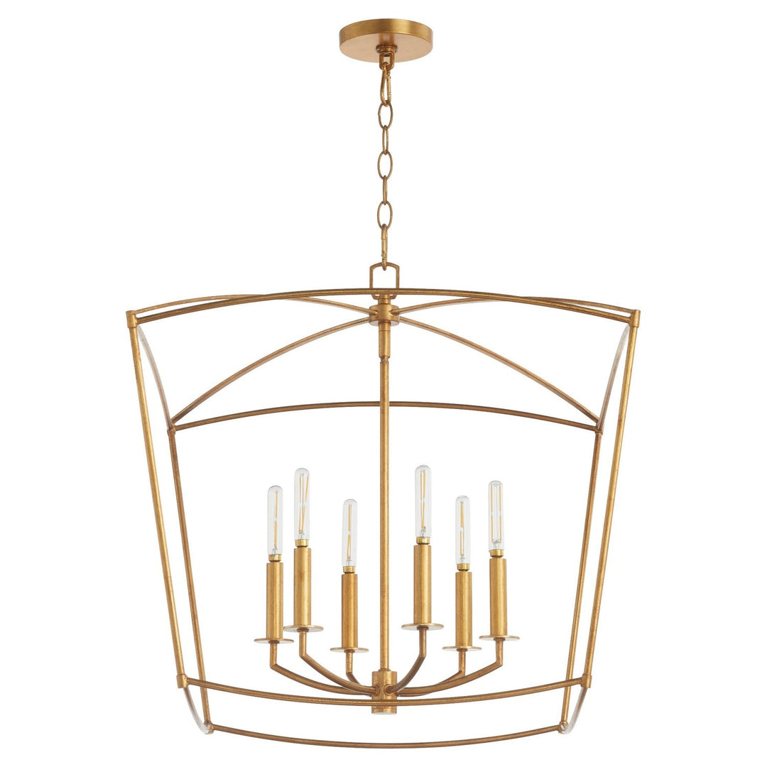 Quorum Mantle 6412-6-74 Pendant Light - Gold Leaf