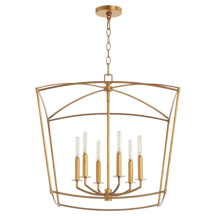 Quorum Mantle 6412-6-74 Pendant Light - Gold Leaf
