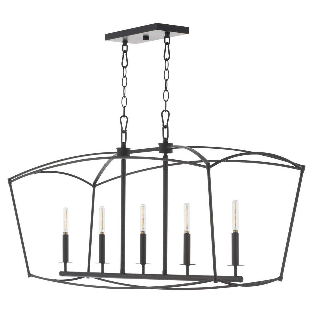 Quorum Mantle 6512-5-59 Pendant Light - Matte Black