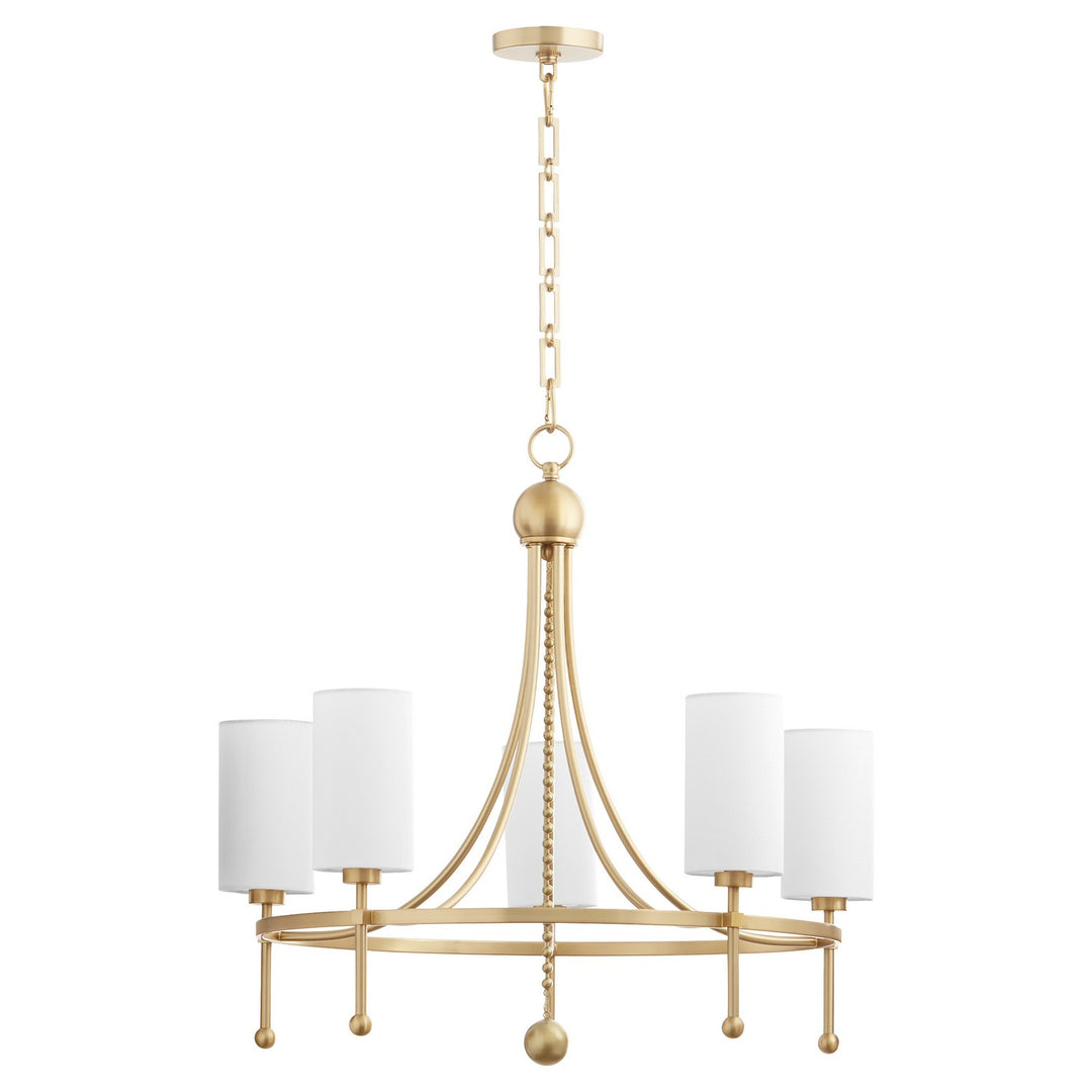 Quorum Lee Boulevard by Tamara Day 664-5-80 Chandelier Light - Aged Brass