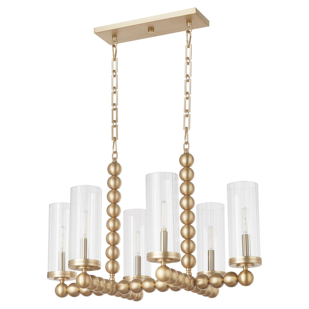 Quorum Lee Boulevard by Tamara Day 665-6-80 Pendant Light - Aged Brass