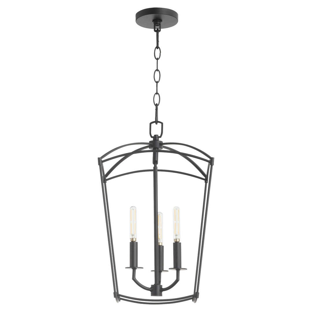 Quorum Mantle 6812-3-59 Pendant Light - Matte Black