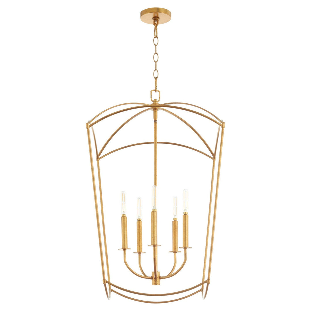 Quorum Mantle 6812-5-74 Pendant Light - Gold Leaf