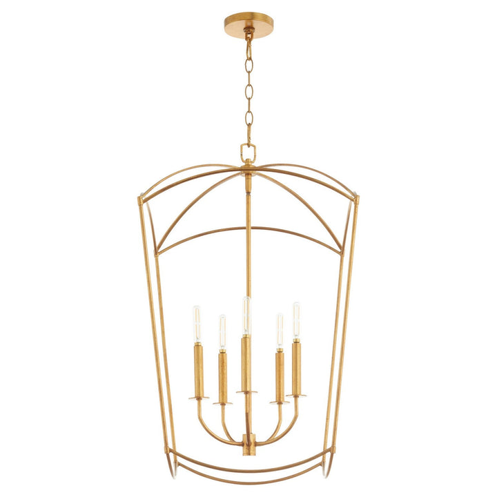 Quorum Mantle 6812-5-74 Pendant Light - Gold Leaf