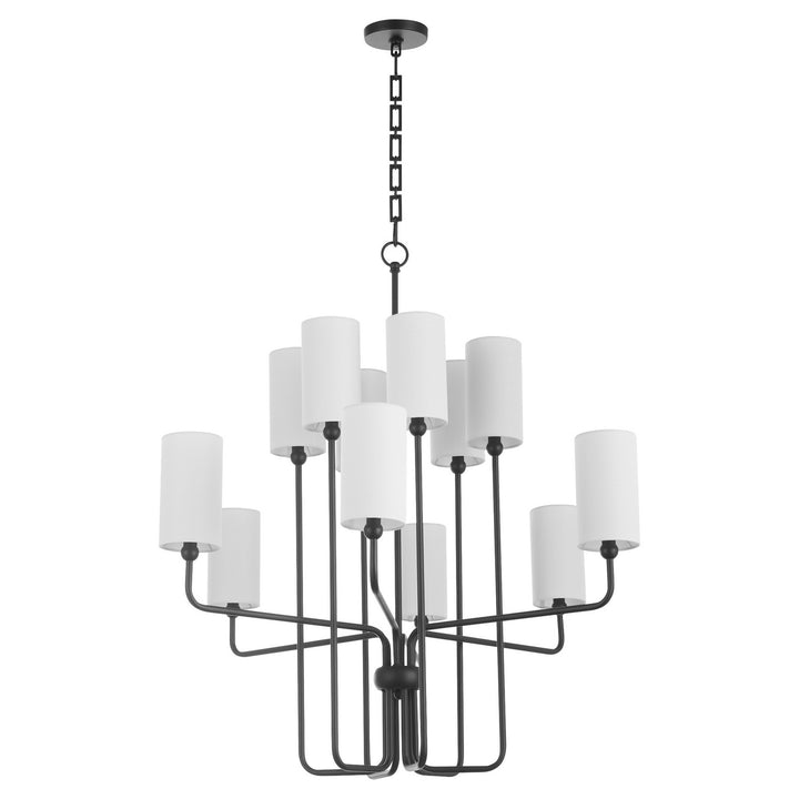 Quorum Charlotte by Tamara Day 698-12-59 Chandelier Light - Matte Black