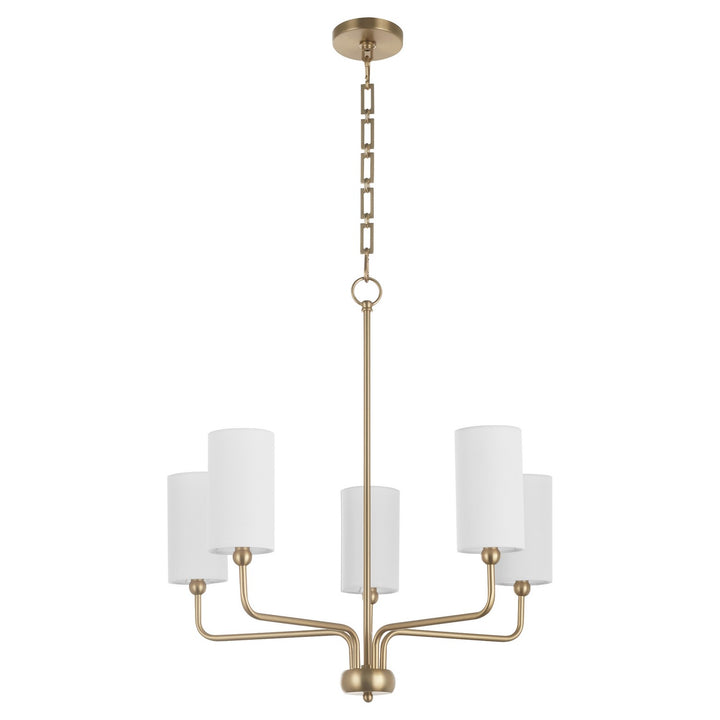 Quorum Charlotte by Tamara Day 698-5-80 Chandelier Light - Aged Brass