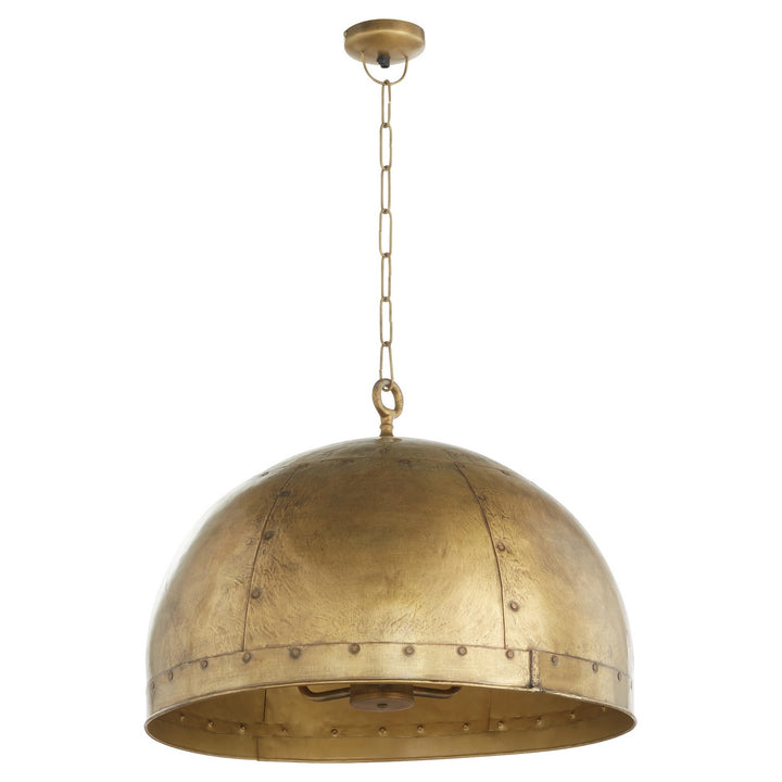 Quorum Artisan Series 85-3-75 Pendant Light - Artisan's Brass