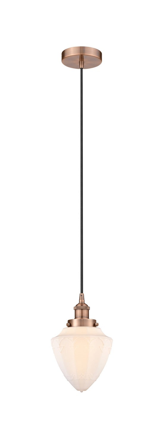 Innovations Downtown Urban 616-1PH-AC-G661-7 Pendant Light - Antique Copper