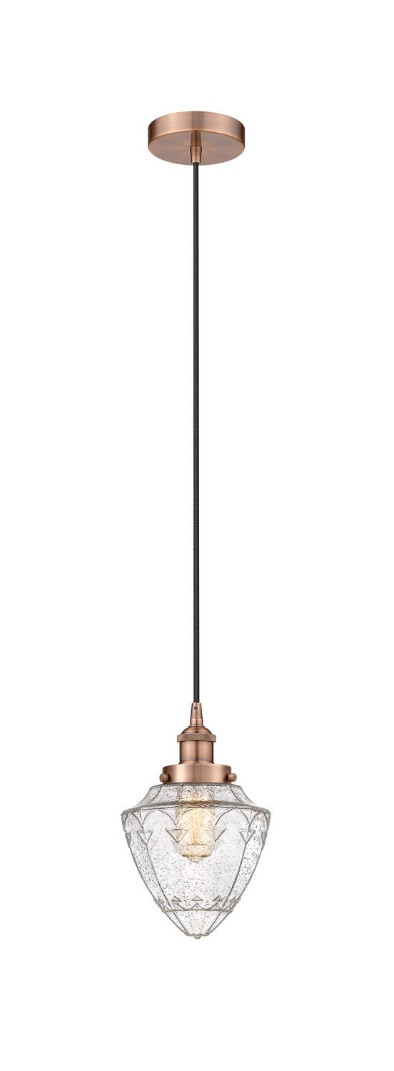 Innovations Downtown Urban 616-1PH-AC-G664-7 Pendant Light - Antique Copper