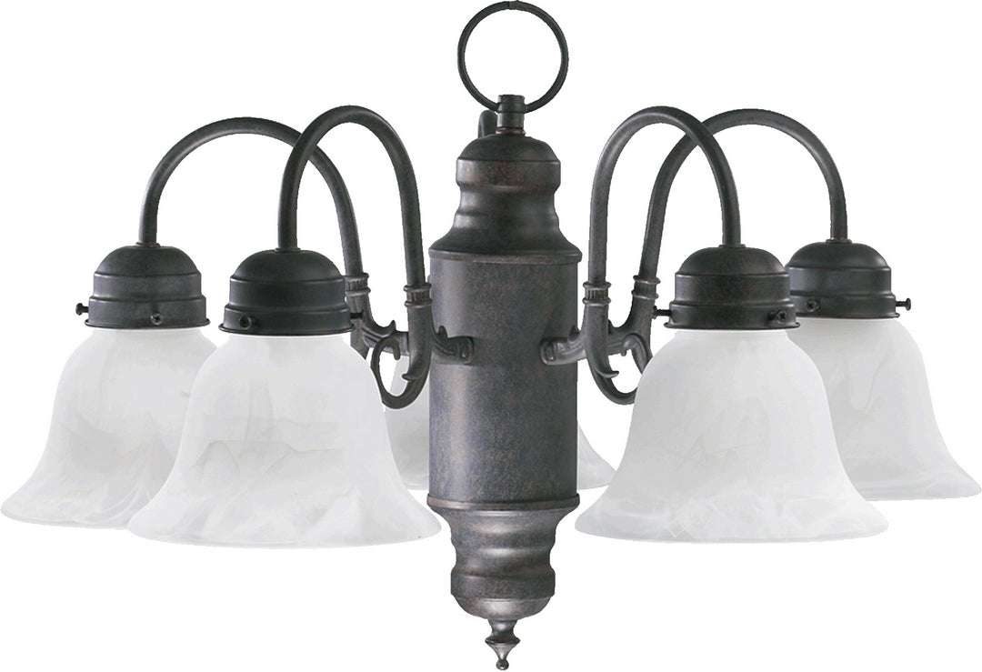 Quorum 6429 Nooks 6429-5-44 Chandelier Light - Toasted Sienna