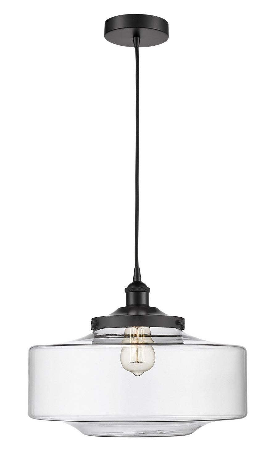 Innovations Downtown Urban 616-1PH-BK-G692-16 Pendant Light - Matte Black