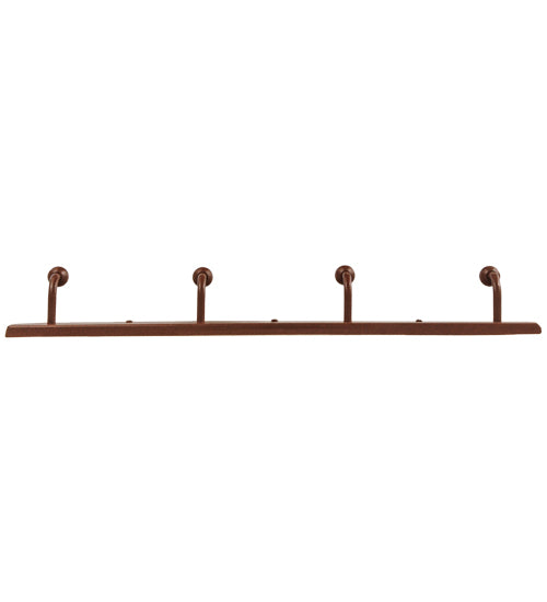 Meyda Tiffany Lighting 134177 Bear On The Loose 4 Hooks Coat Rack Home Decor Bronze / Dark