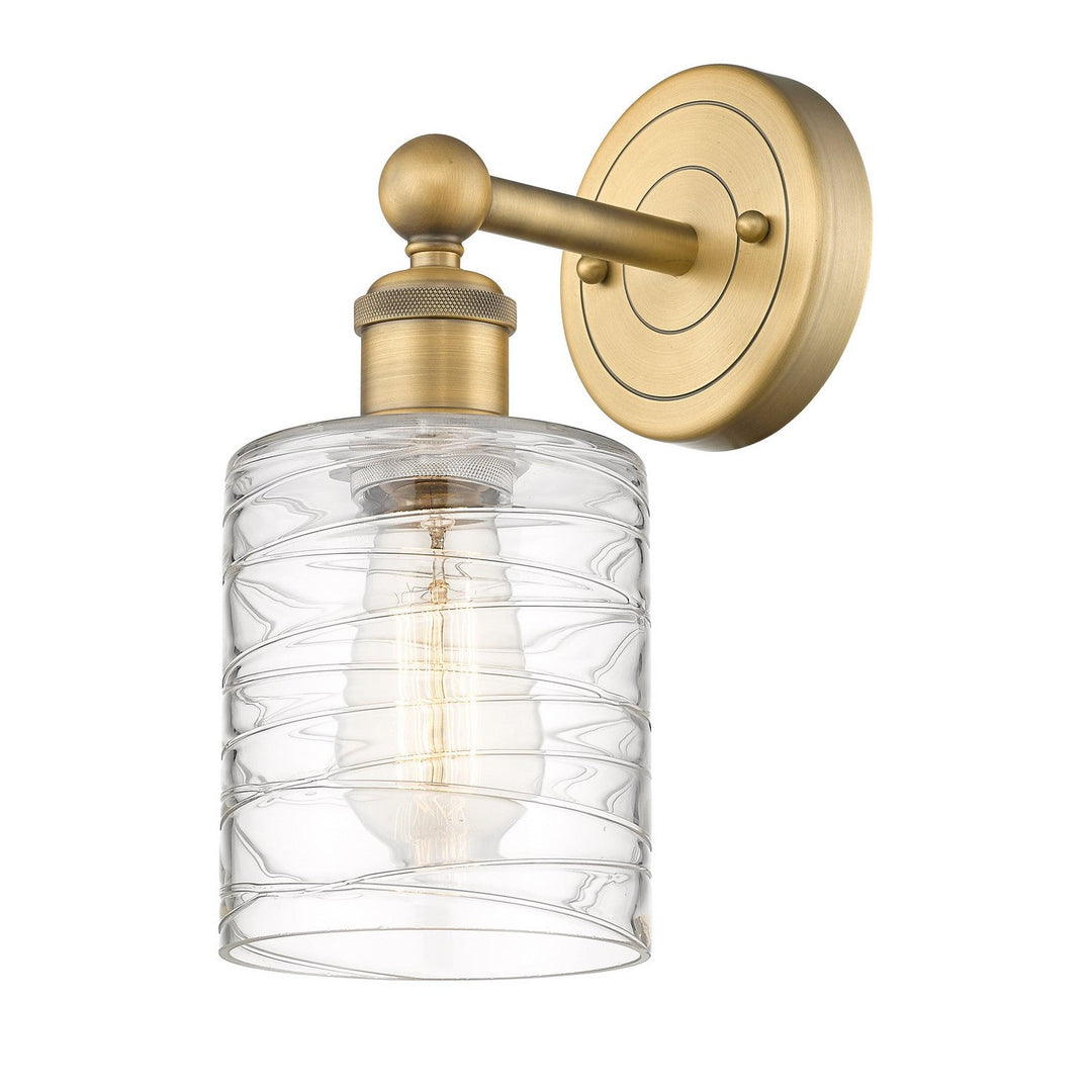 Innovations Edison 616-1W-BB-G1113 Wall Sconce Light - Brushed Brass