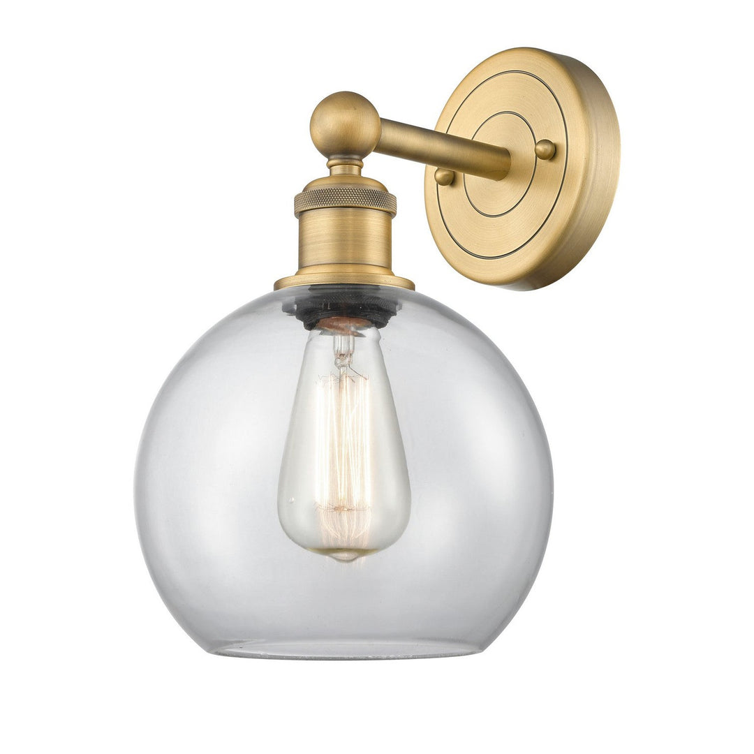 Innovations Downtown Urban 616-1W-BB-G122-8 Wall Sconce Light - Brushed Brass