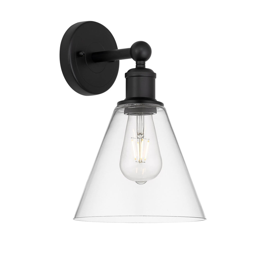 Innovations Downtown Urban 616-1W-BK-GBC-82 Wall Sconce Light - Matte Black