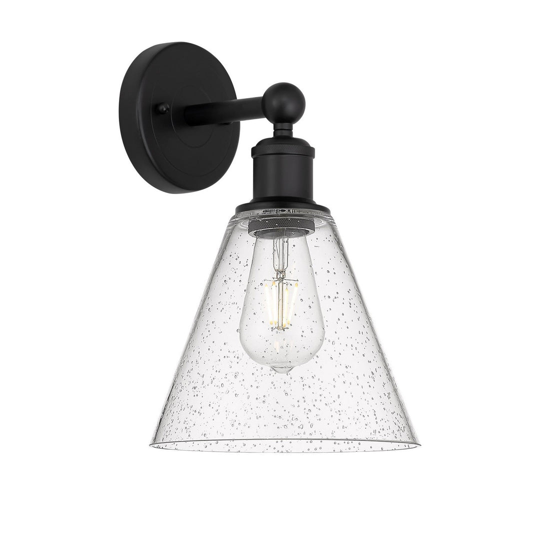Innovations Downtown Urban 616-1W-BK-GBC-84 Wall Sconce Light - Matte Black