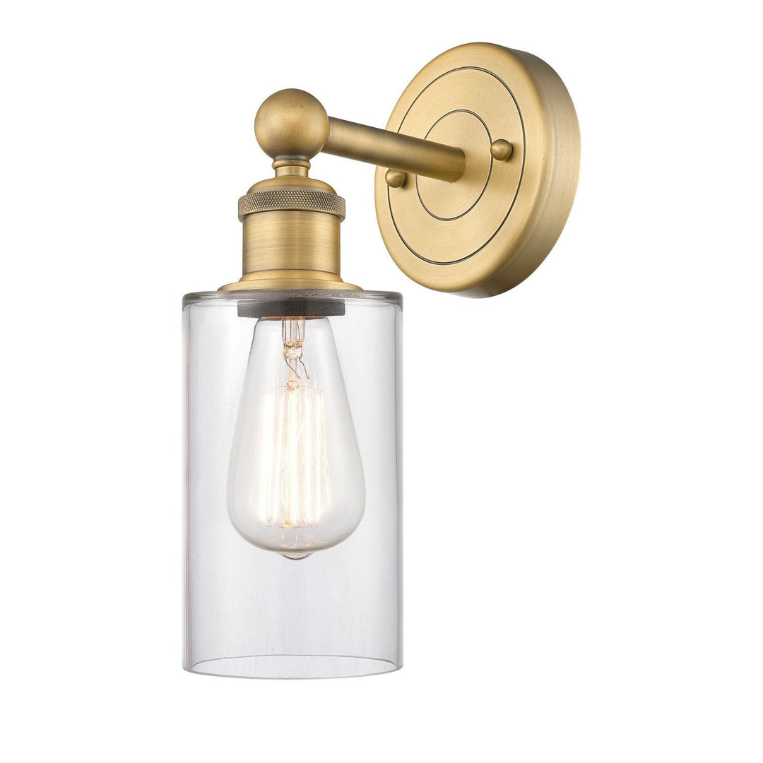 Innovations Edison 616-1W-BB-G802 Wall Sconce Light - Brushed Brass