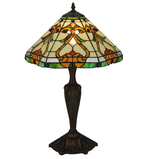 Meyda Tiffany Lighting 134249 Middleton One Light Table Base Lamp Bronze / Dark