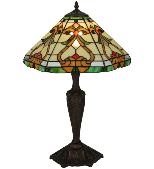 Meyda Tiffany Lighting 134249 Middleton One Light Table Base Lamp Bronze / Dark