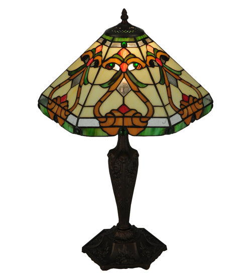 Meyda Tiffany Lighting 134249 Middleton One Light Table Base Lamp Bronze / Dark