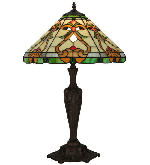 Meyda Tiffany Lighting 134249 Middleton One Light Table Base Lamp Bronze / Dark