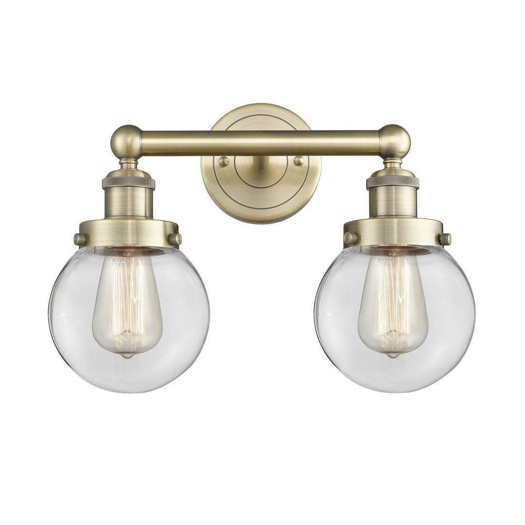 Innovations Edison 616-2W-AB-G202-6 Bath Vanity Light 16 in. wide - Antique Brass