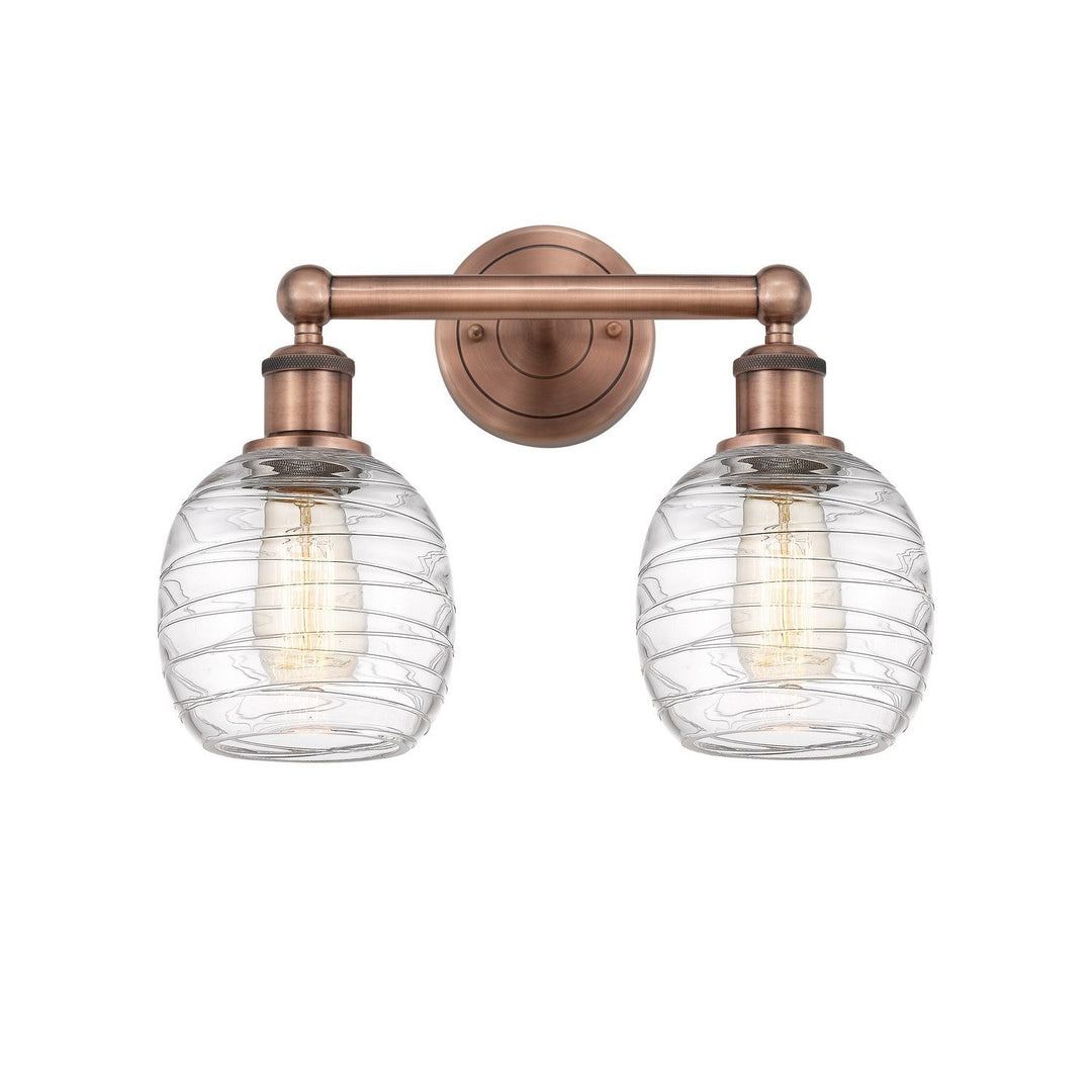 Innovations Edison 616-2W-AC-G1013 Bath Vanity Light 15 in. wide - Antique Copper