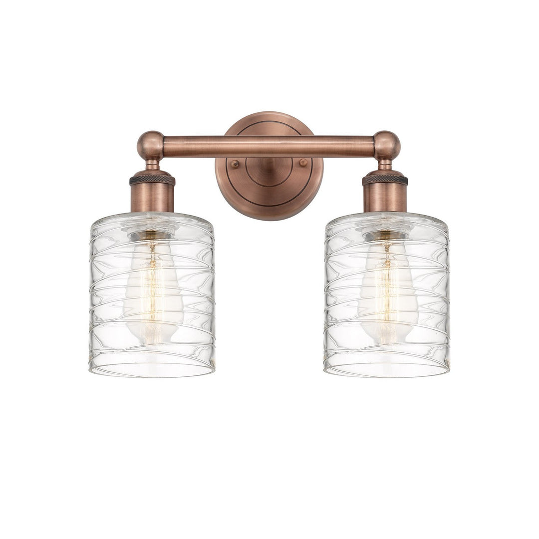 Innovations Edison 616-2W-AC-G1113 Bath Vanity Light 14 in. wide - Antique Copper