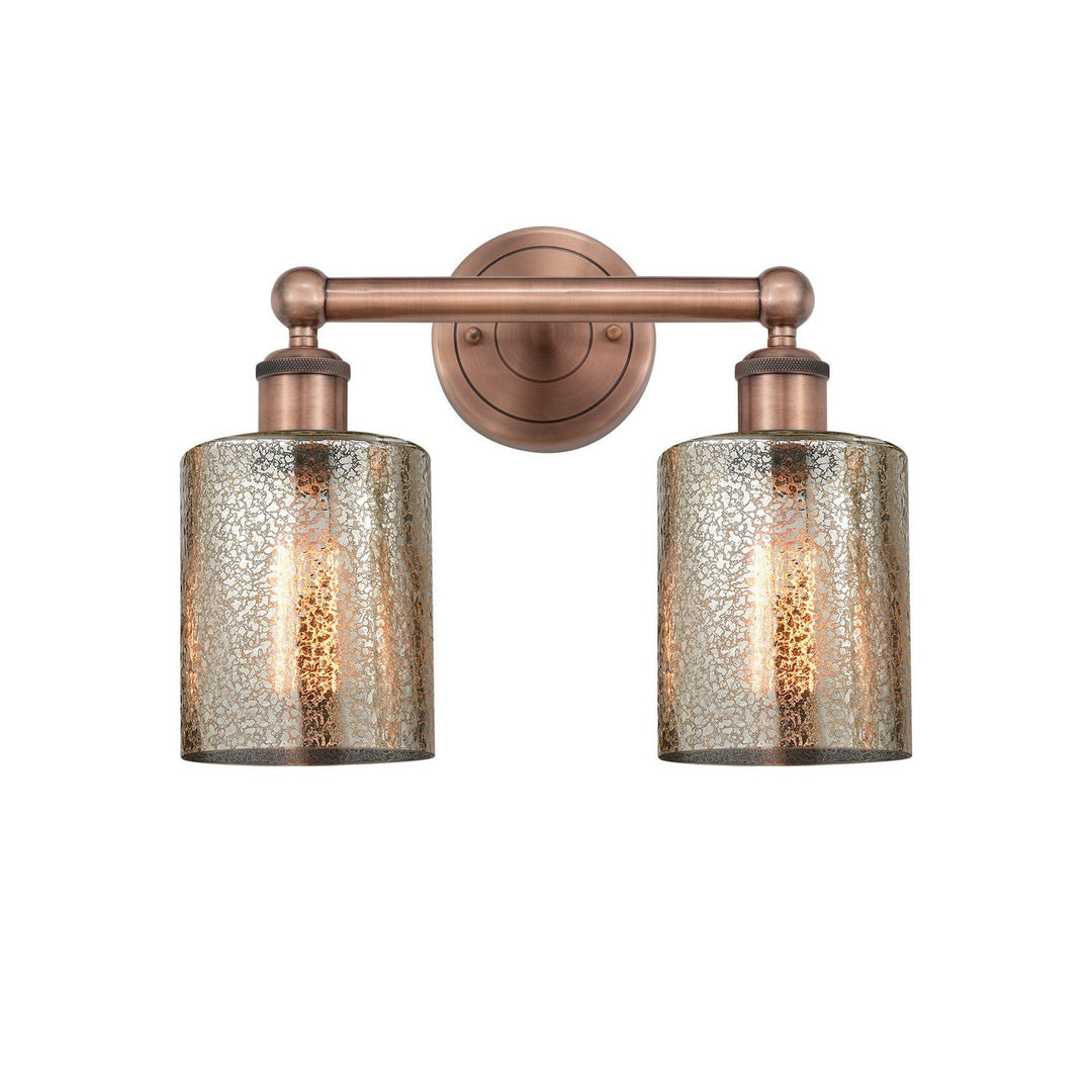 Innovations Edison 616-2W-AC-G116 Bath Vanity Light 14 in. wide - Antique Copper