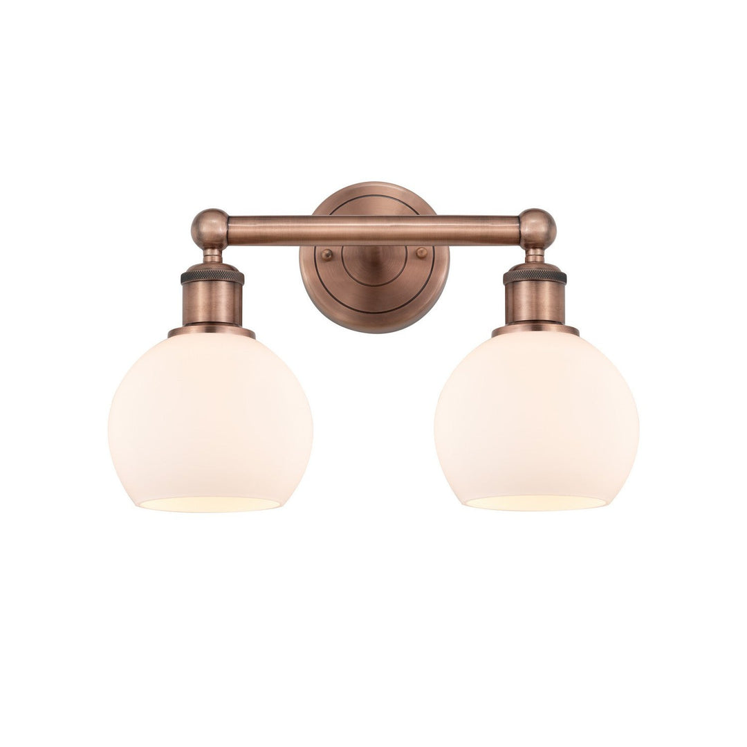 Innovations Edison 616-2W-AC-G121-6 Bath Vanity Light 15 in. wide - Antique Copper