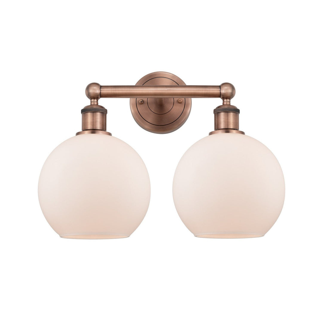 Innovations Downtown Urban 616-2W-AC-G121-8 Bath Vanity Light 17 in. wide - Antique Copper