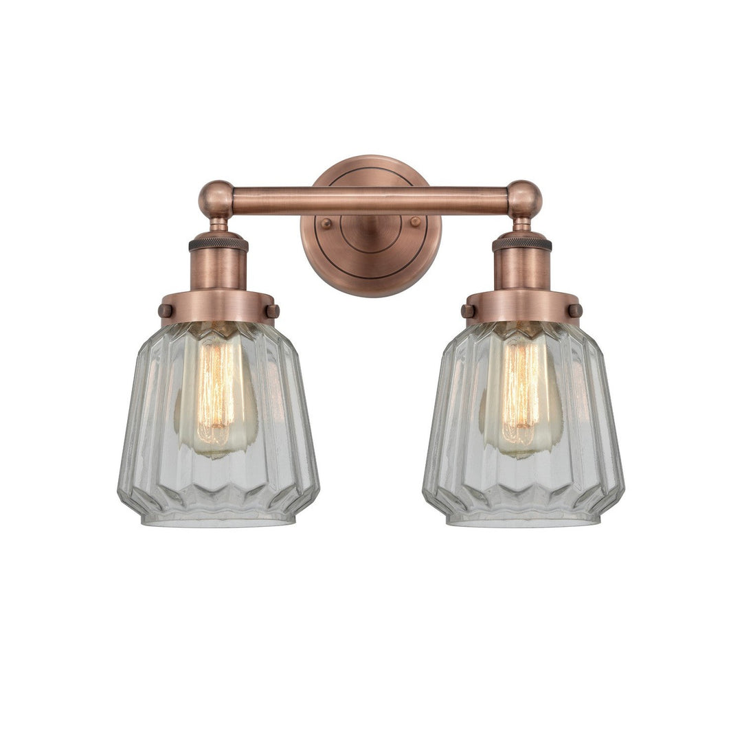 Innovations Edison 616-2W-AC-G142 Bath Vanity Light 16 in. wide - Antique Copper