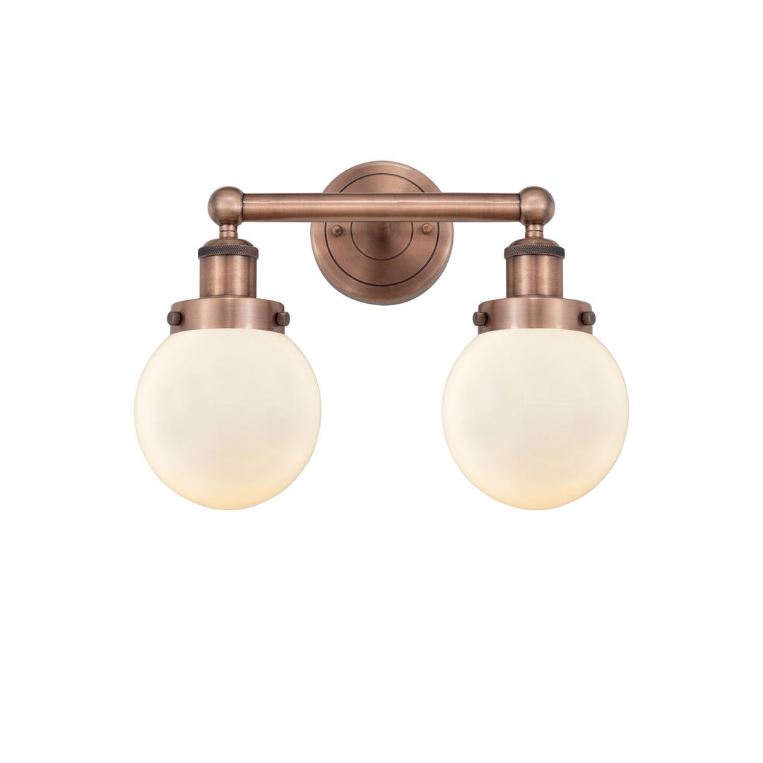 Innovations Edison 616-2W-AC-G201-6 Bath Vanity Light 16 in. wide - Antique Copper