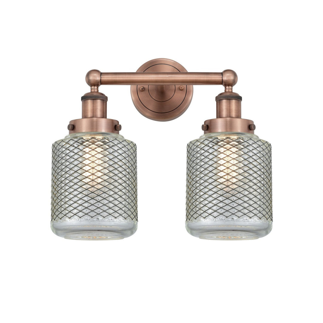 Innovations Edison 616-2W-AC-G262 Bath Vanity Light 15 in. wide - Antique Copper