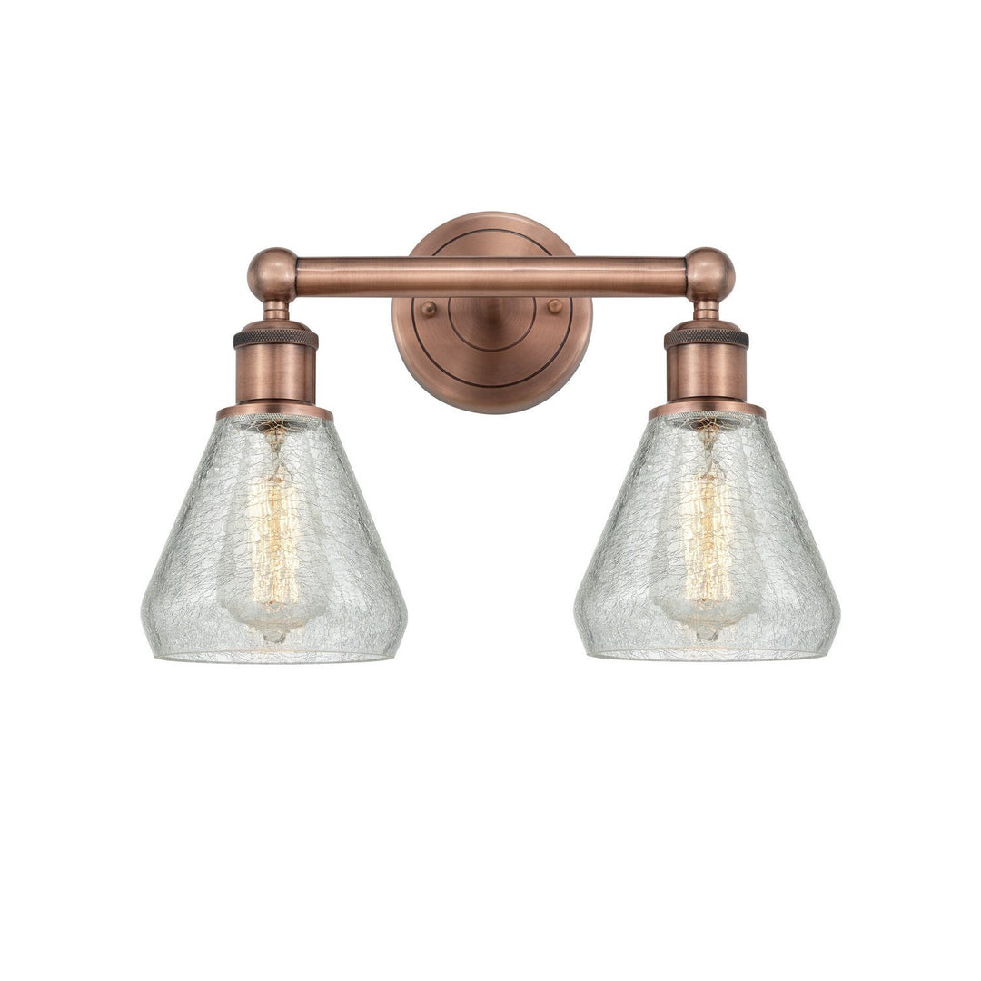 Innovations Edison 616-2W-AC-G275 Bath Vanity Light 15 in. wide - Antique Copper