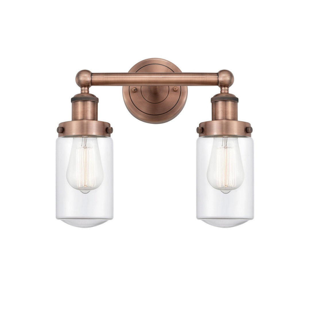 Innovations Edison 616-2W-AC-G312 Bath Vanity Light 16 in. wide - Antique Copper