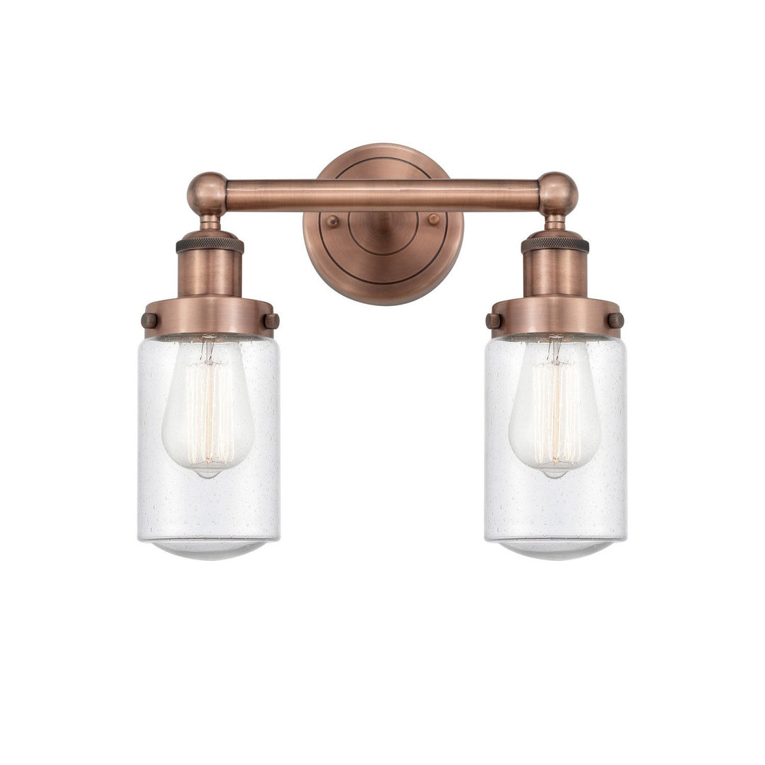 Innovations Edison 616-2W-AC-G314 Bath Vanity Light 16 in. wide - Antique Copper