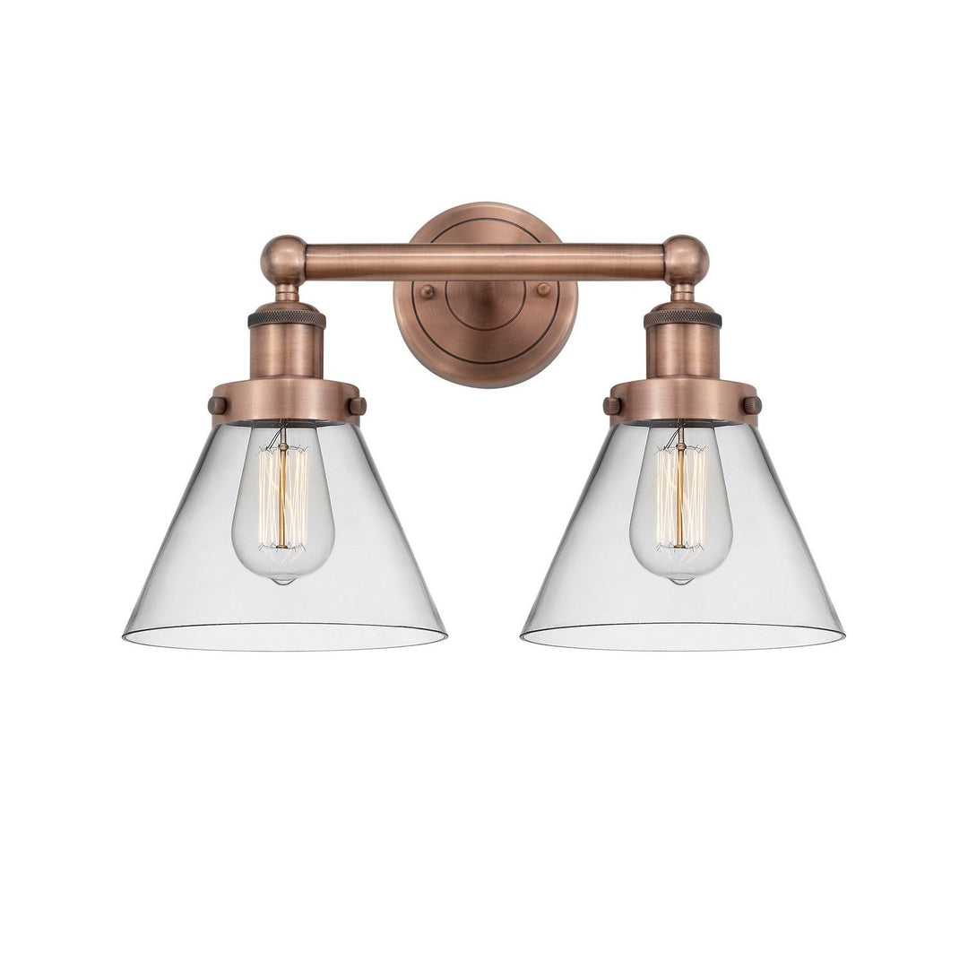 Innovations Edison 616-2W-AC-G42 Bath Vanity Light 17 in. wide - Antique Copper