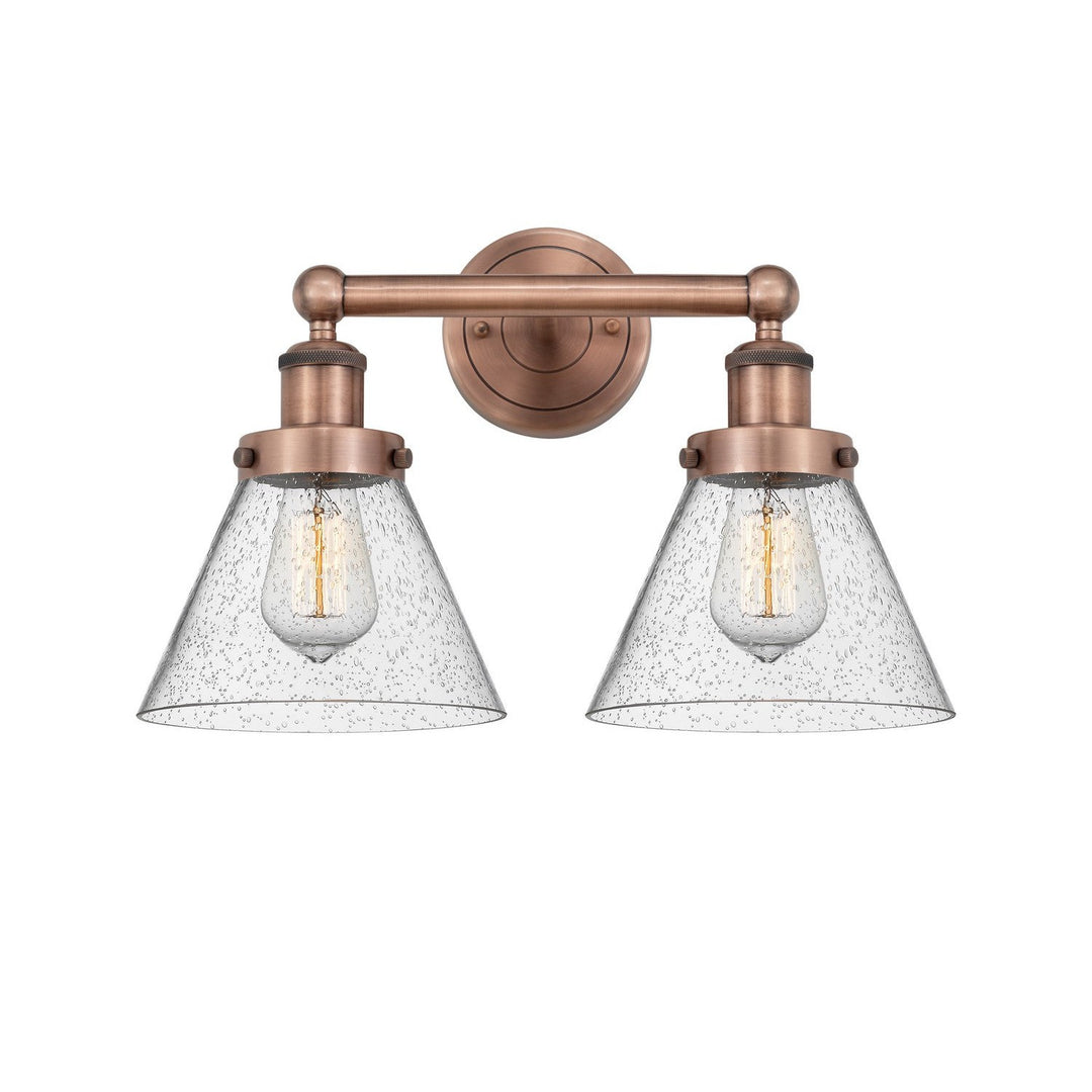 Innovations Edison 616-2W-AC-G44 Bath Vanity Light 16 in. wide - Antique Copper